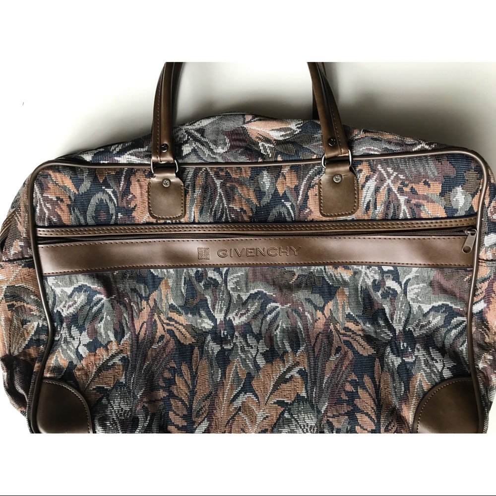 Vintage Givenchy Floral Luggage Duffle Bag